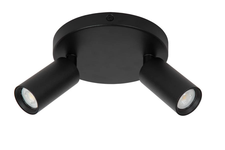 Lucide RITMO - Spot plafond - Ø 15 cm - 2xGU10 (MR11) - Noir - éteint